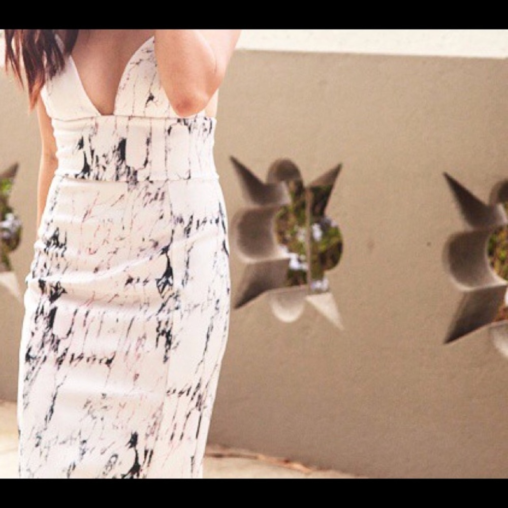 Marble midi dress